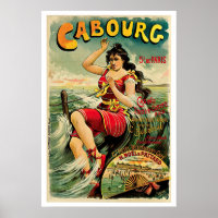 Cabourg Seaside Resort ~ France Vintage Travel Art