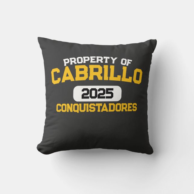 Cabrillo Library Hoodie Cushion (Front)