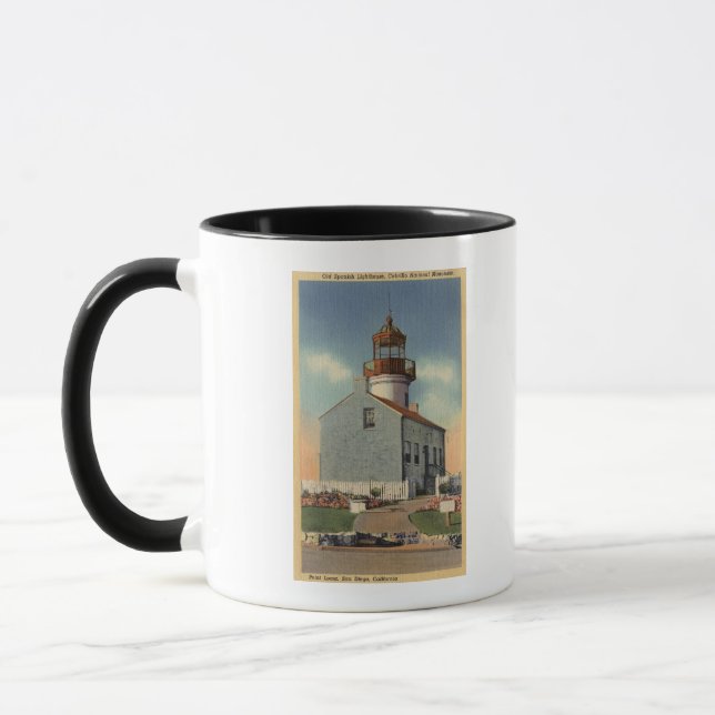 Cabrillo Nat'l Monument, Point Loma Lighthouse Mug (Left)