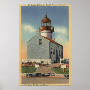 Cabrillo Nat'l Monument, Point Loma Lighthouse Poster