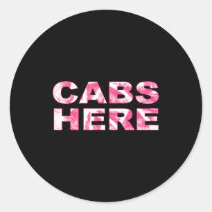 Cabs Here Gym Tan Laundry New Jersey Gtl Garden  Classic Round Sticker