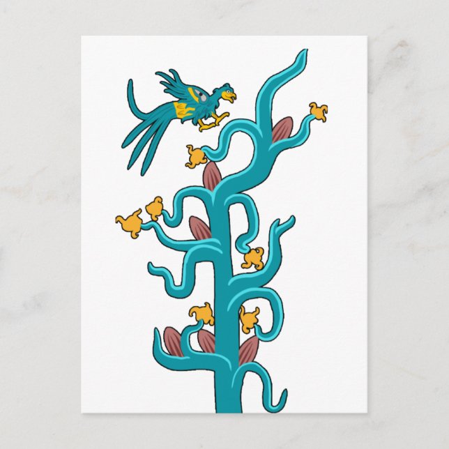 Cacao and Quetzal Postcard (Front)