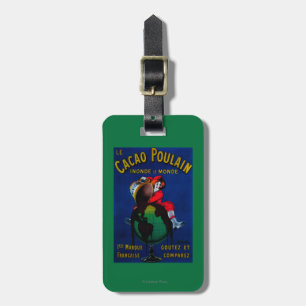 Cacao Poulain Vintage PosterEurope Luggage Tag