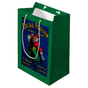 Cacao Poulain Vintage PosterEurope Medium Gift Bag