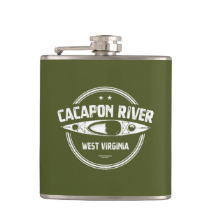 Cacapon River, West Virginia Hip Flask