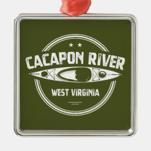 Cacapon River, West Virginia Metal Ornament