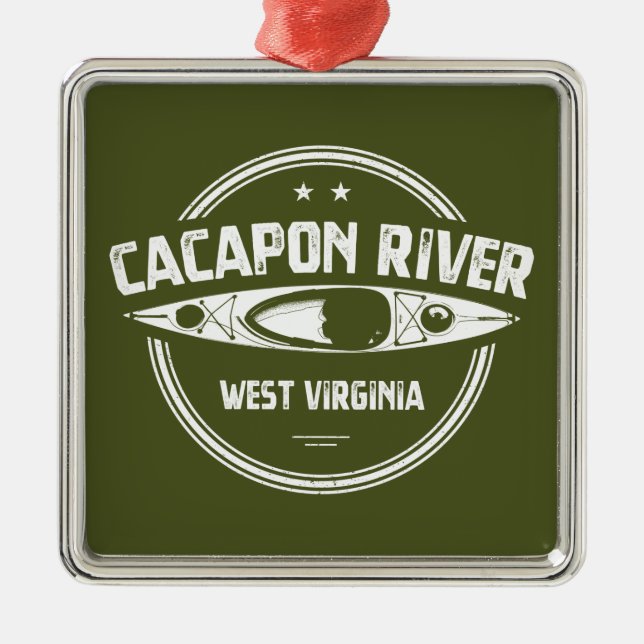 Cacapon River, West Virginia Metal Ornament (Front)