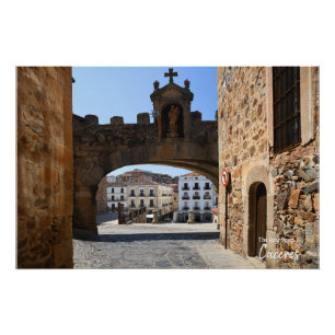 Caceres Arch, Spain Poster