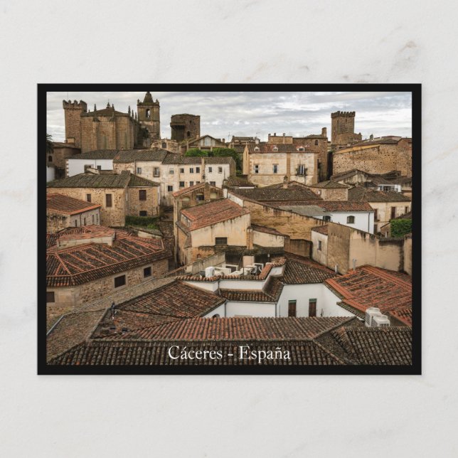 Caceres, beautiful Spanish Town Postcard (Front)