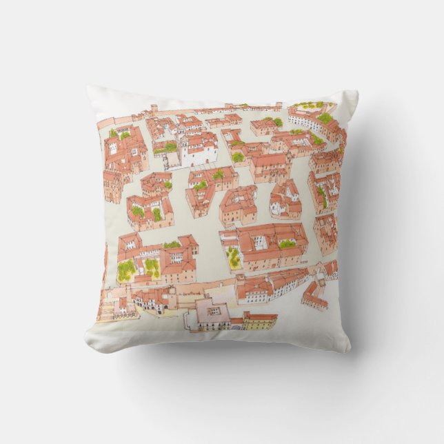 Caceres Spain. Mediaeval city Cushion (Front)