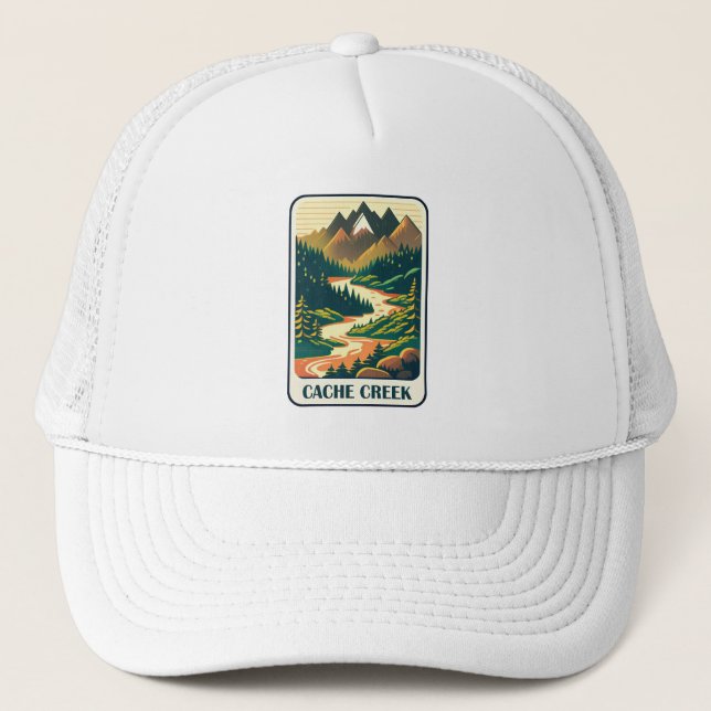 Cache Creek California Colours Trucker Hat (Front)