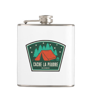 Cache La Poudre Wilderness Colorado Camping Hip Flask