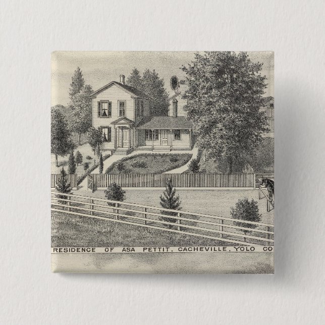 Cacheville res, Madison mill 15 Cm Square Badge (Front)