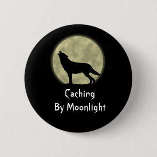 Caching By Moonlight Geocaching Swag Pin
