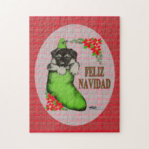 Cachorrito Feliz Navidad Jigsaw Puzzle