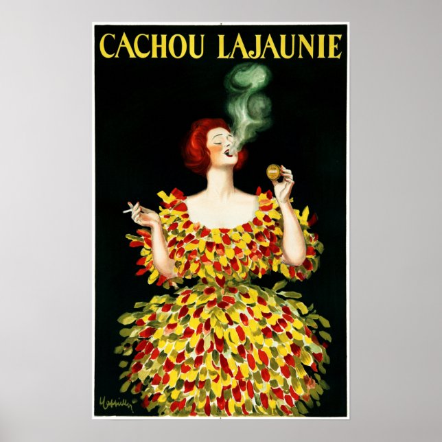 CACHOU LAJAUNIE Cigar French Licorice Mint Candies Poster (Front)