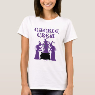 Cackle Crew Mediaeval Halloween Witch Witches T-Shirt