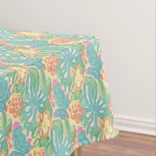 Cacti and plant Desert Botanical Green Orange Pink Tablecloth