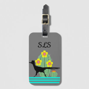Cacti And Roadrunners Luggage Tag