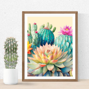 Cacti And Succulent Poster