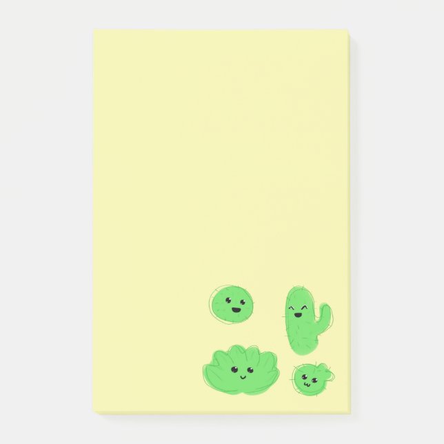 Cacti (and succulent!) Sticky Notes (Front)