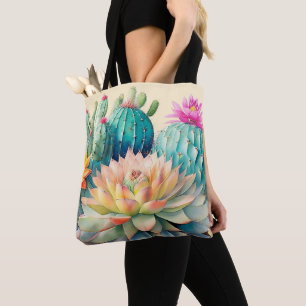 Cacti And Succulent Tote Bag