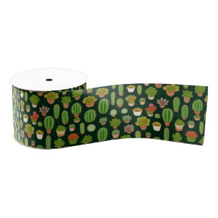 Cacti and Succulent Wonderland Grosgrain Ribbon