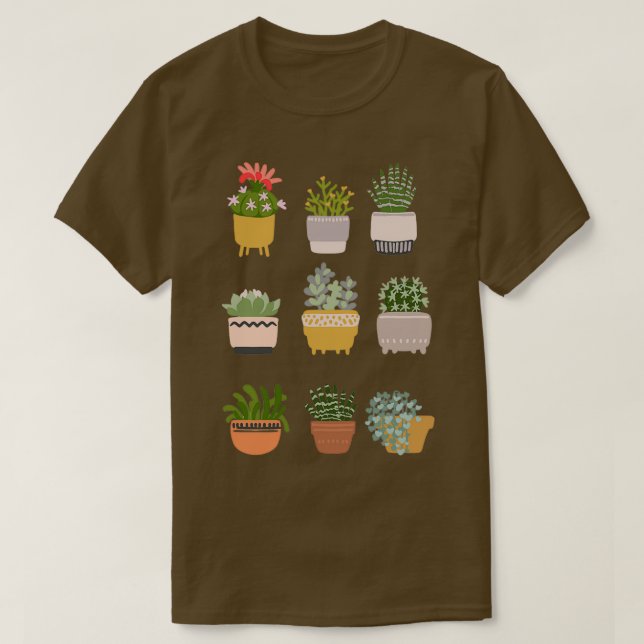 Cacti and succulents T-Shirt (Design Front)