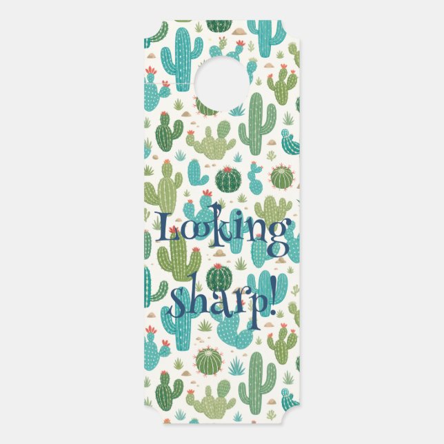 Cacti Bathroom  Door Hanger (Front)