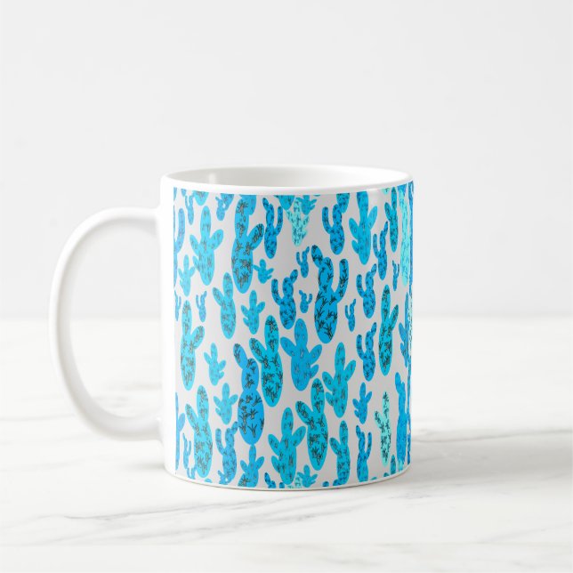 Cacti blue mug (Left)