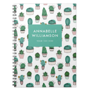 Cacti Cactus plant pattern Notebook
