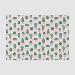 Cacti Cactus Succulent Pattern Tissue Paper