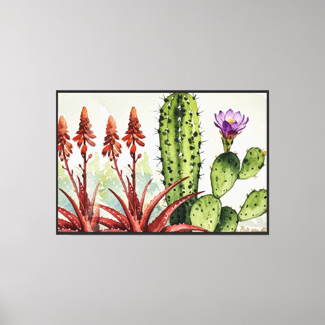 Cacti Canvas Print (Front)