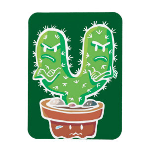Cacti Couple Crossed Magnet