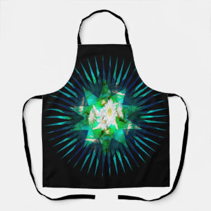 Cacti Flower Kaleidoscope, Full Print Apron