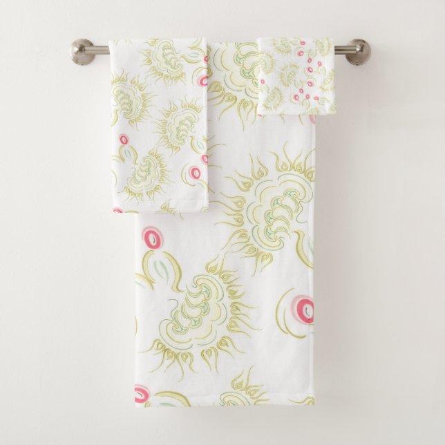 Cacti flowers Bath set (Insitu)