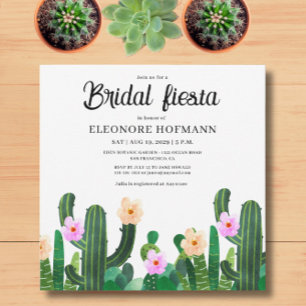 Cacti flowers  Bridal Fiesta Invitation