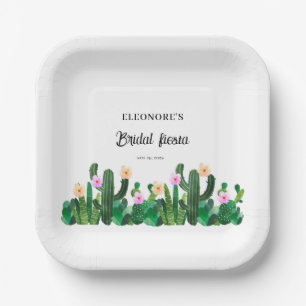 Cacti flowers  Bridal Fiesta  Paper Plate