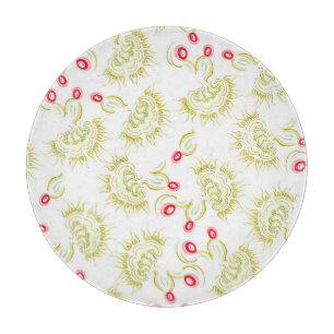 Cacti flowers cutting board