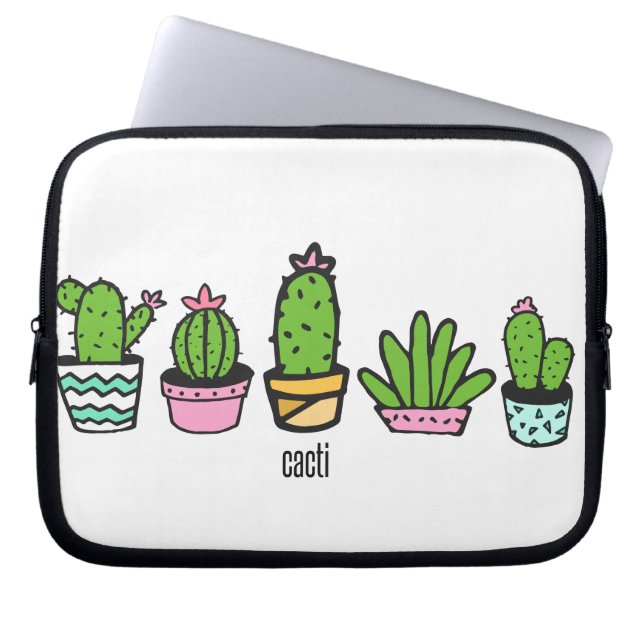 cacti grouping laptop sleeve (Front)