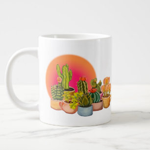 Cacti in Coffee Cups on a Coffee Cup