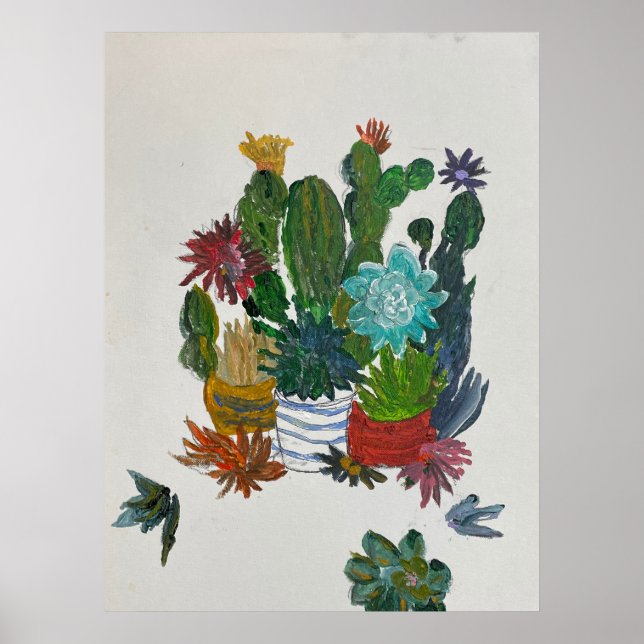 Cacti in Pots   Poster (Front)