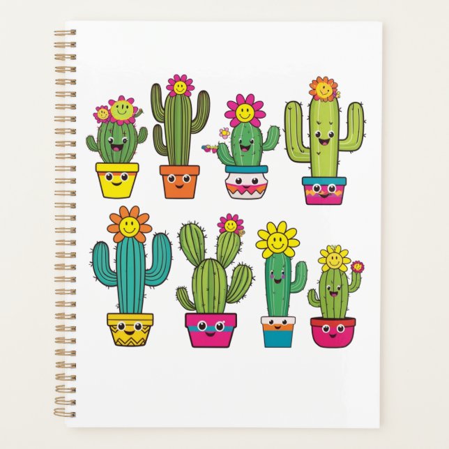 Cacti lovers cute ones planner (Front)