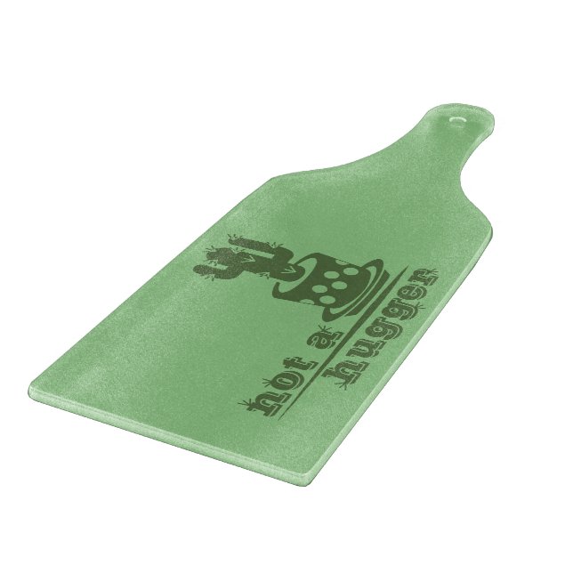 Cacti Not a hugger cactus funny saying Cutting Board (Corner)