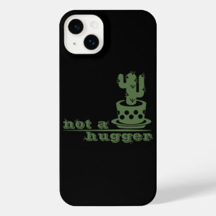 Cacti Not a hugger cactus funny saying iPhone 14 Plus Case