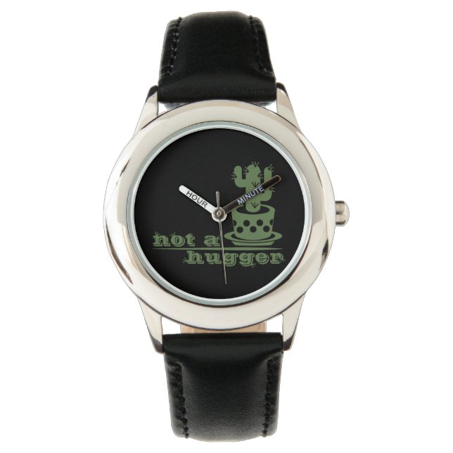 Cacti Not a hugger cactus funny saying Watch (Front)