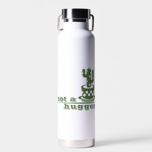 Cacti Not a hugger cactus funny saying Water Bottle