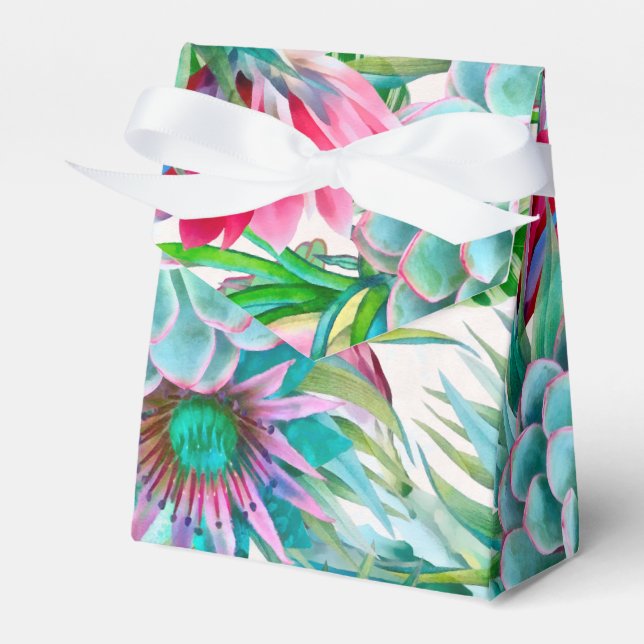 Cacti Pattern Favour Box (Front Side)