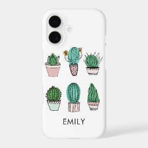 Cacti potted plant illustrated