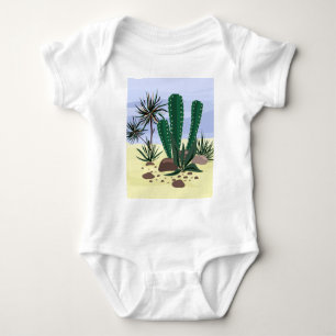 Cacti, succulents .  baby bodysuit